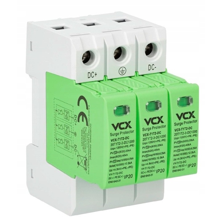 Модулен отводител VCX DC, 1200V, B+C 3P, GREEN5692