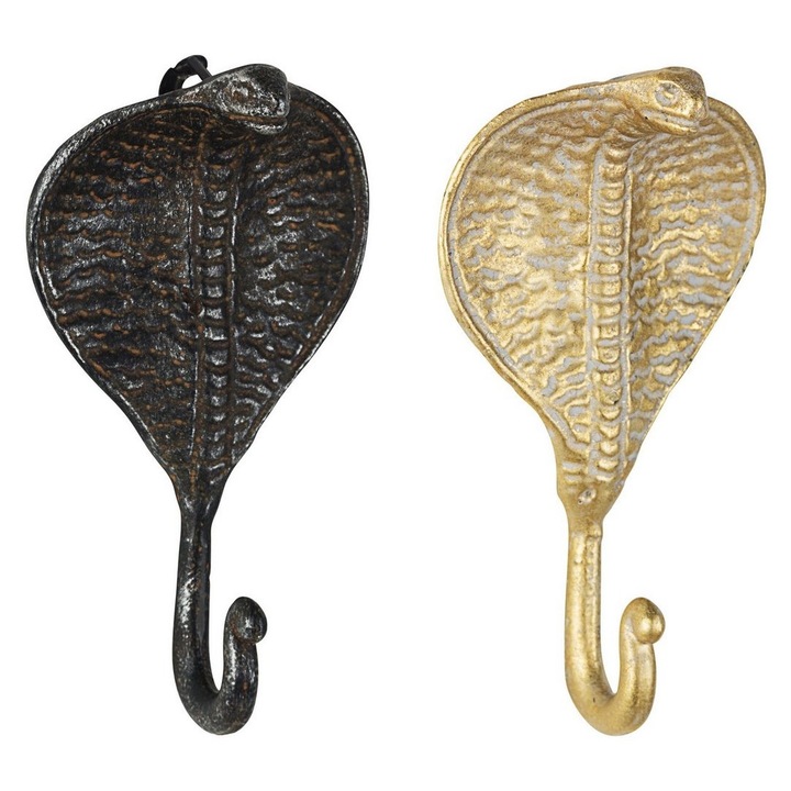 4 db Turkana fekete arany vasakasztó készlet 9x4x17 cm