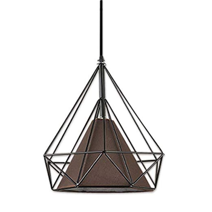 Pendul ΧΑΤΖΗΚΟΝΤΙΔΗΣ ΑΕ, Fier, E27, 25cm, Negru/Maro