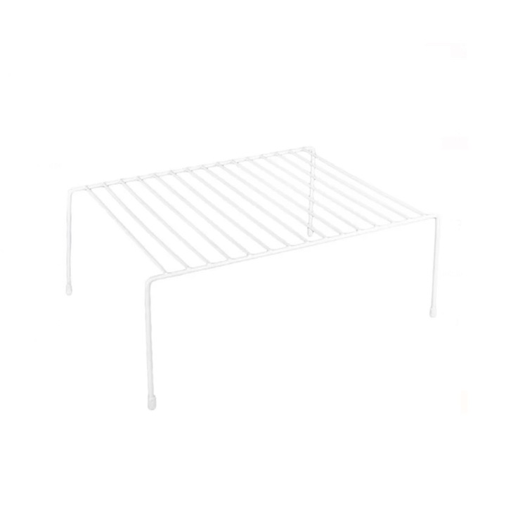 Органайзер за шкаф, кухня, метал, бял, 31x26x13см, M deco