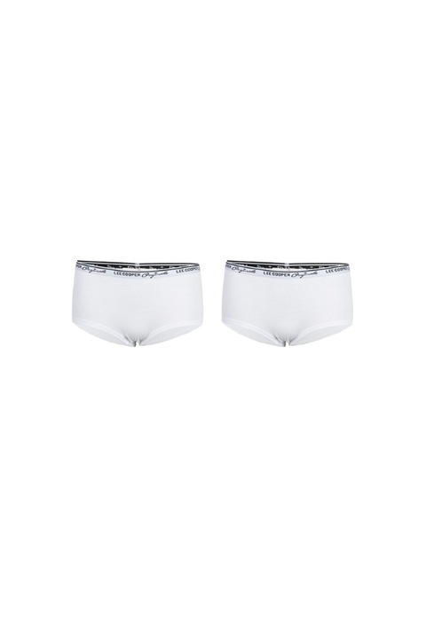 2 pár csípő bugyi készlet logós szalaggal a derekán, fehér, Lee Cooper Originals