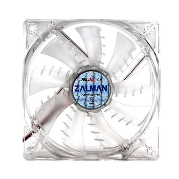 Ventilator Zalman, 80mm, Shark Fin, Blue LED Ventilator Zalman, 80mm, Shark Fin, Blue LED