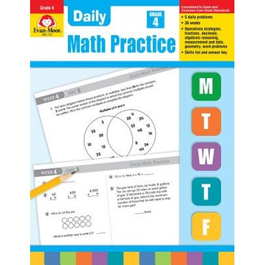 Daily Math Practice, Grade 4, Wes Tuttle, Evan-Moor Educational Publishers