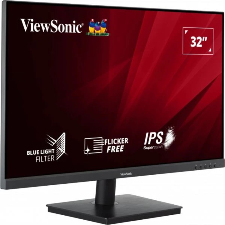 Монитор ViewSonic 32", IPS, Full HD, 75Hz, 4ms, VGA, HDMI, Черен