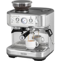 Espressor Sencor SES 6010SS, incalzitor de pahare, rasnita de cafea integrata, 15 bar, argintiu