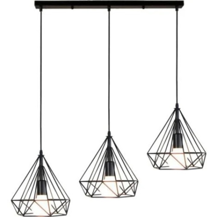 Pendul ΧΑΤΖΗΚΟΝΤΙΔΗΣ ΑΕ, Metal, E27, 28cm, Negru