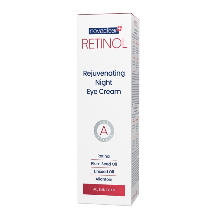 Crema contur ochi de noapte Antiageing pentru estomparea ridurilor si liniilor fine, Retinol Rejuvenating Night Eye Cream, 15ml