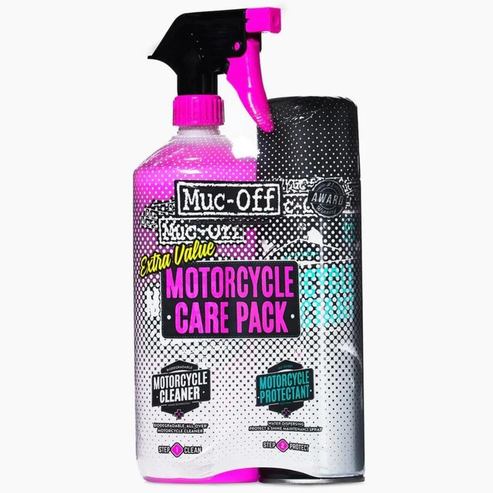 Set intretinere motocicleta muc-off motorcycle care duo kis - 2 buc