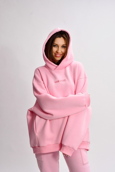 Hanorac Oversize Dama CONVINGE, Roz