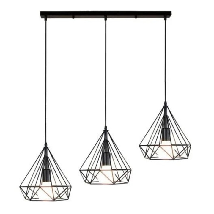 Pendul ΧΑΤΖΗΚΟΝΤΙΔΗΣ ΑΕ, Metal, E27, 25cm, Negru