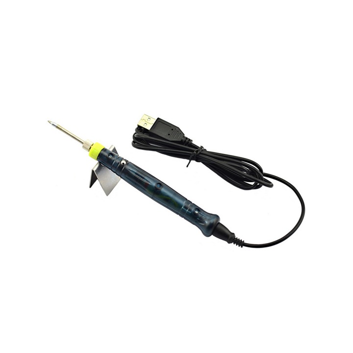 Creion pentru lipit cu sistem electric de incalzire, 8 W, suport inclus, alimentare USB 5V, TCL-BBL7328
