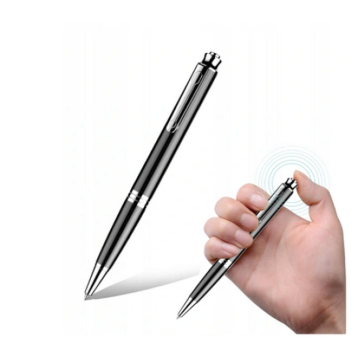 Писалка със записващо устройство, Луксозни стоки, 8 GB, Сив