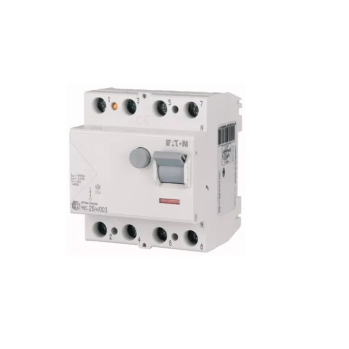 Intrerupator siguranta electrica, Eaton, 4 poli, 25 A, Alb/gri