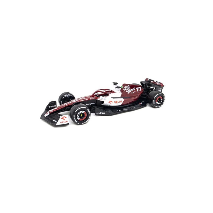 Модел на автомобил Alfa Romeo F1 C42 Team Orlen N77 Bahrain GP 2022 Valtteri Bottas, 1:43 Bburago