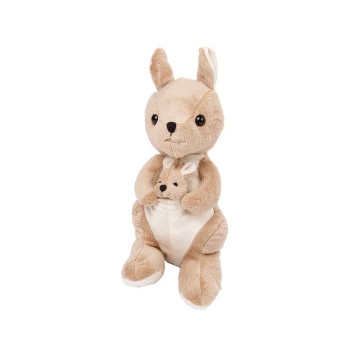 Cangur de plus, RegioJáték, Plus, 25 cm, Crem/Alb