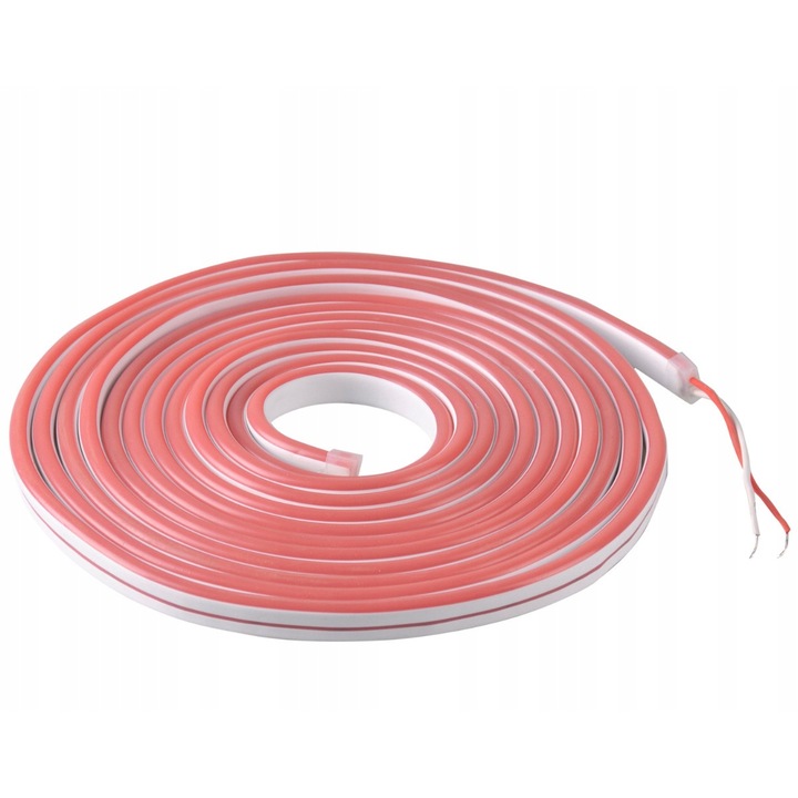 Banda LED flexibila 12 mm, Polux, 27W, 5 m, Portocaliu