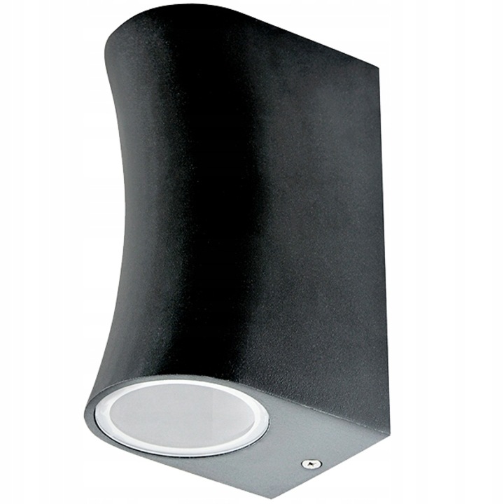 Lampa LED de perete pentru exterior Polux, Aluminiu, Negru