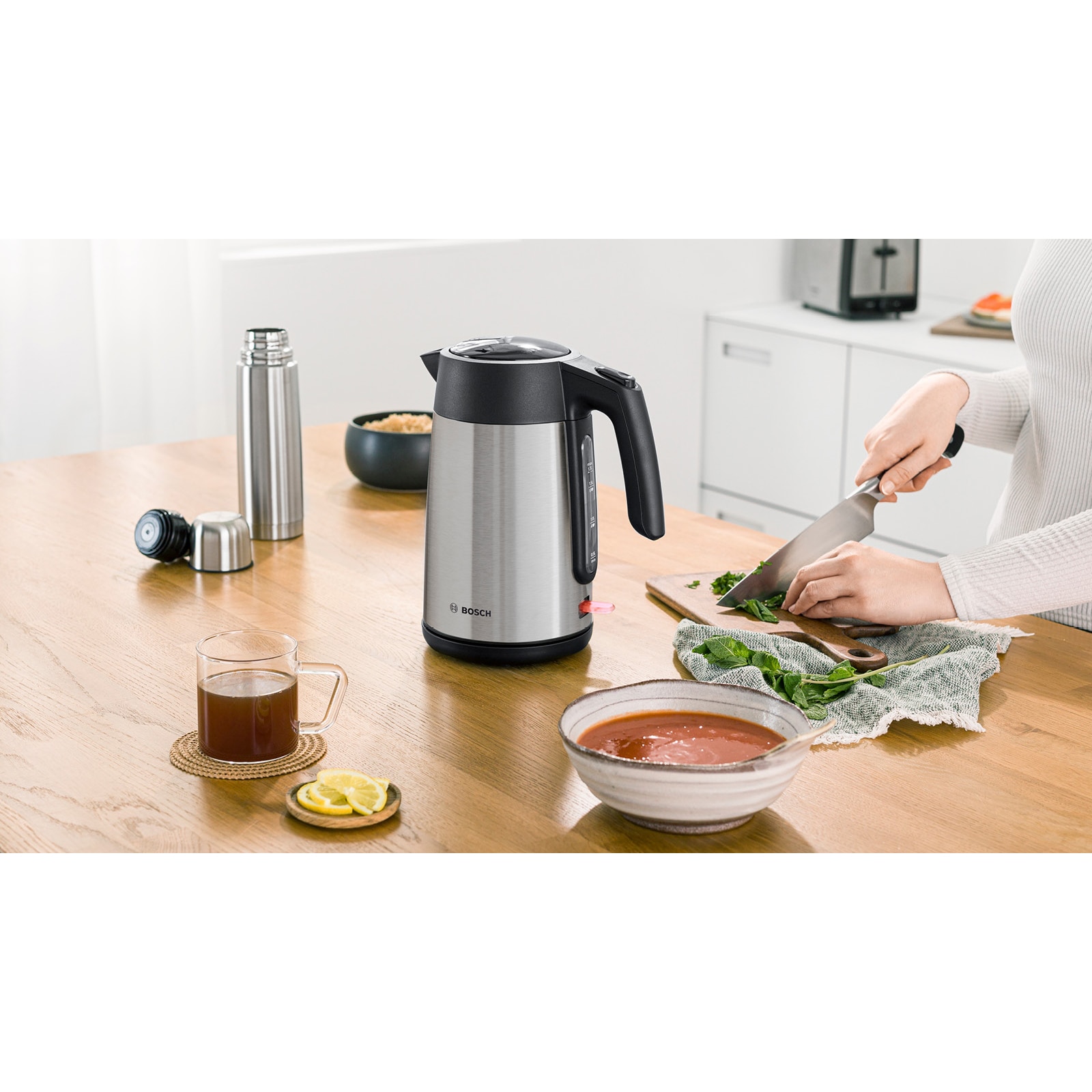 Bosch TWK7L460 vízbojler, 2400W, 1,7L, Inox - eMAG.hu