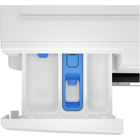 Masina de spalat rufe slim Beko B5WFU77245WB, 7 kg, 1200 RPM, Recycled Tub, Clasa D, Motor ProSmart Inverter, HomeWhiz Bluetooth, AddXtra, Hygiene+ cu SteamCure, Silent Tech, Alb
