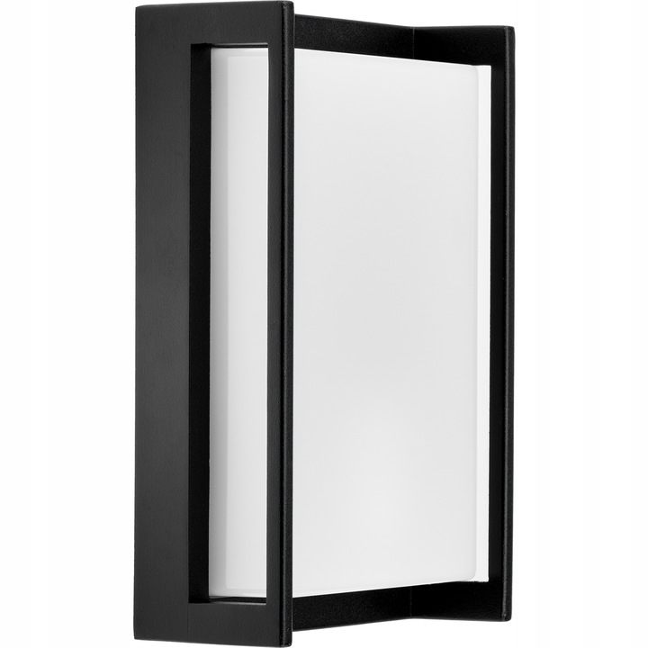 Aplica LED exterior, Goldlux, Aluminiu, E27, IP54, Negru/Alb