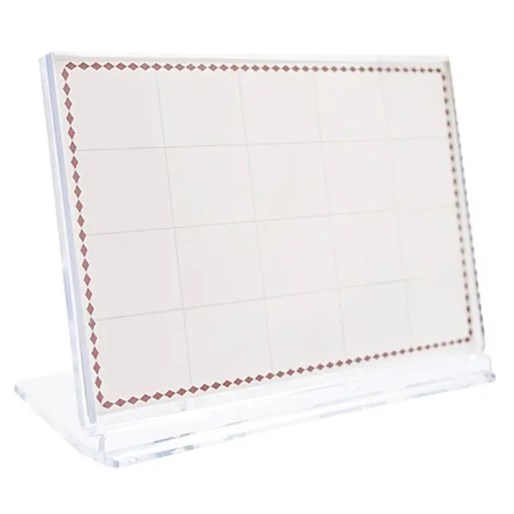 Ecuson de masa, 5,5x8cm, Plastic, Alb