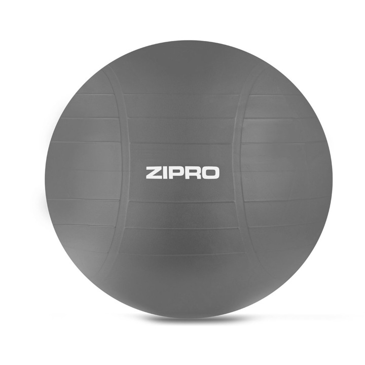 Megerősített edzőlabda Zipro Anti-Burst 65 cm, szürke