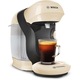 Aparat pentru bauturi calde, Bosch Tassimo Style TAS1107, 1400 W, 0.7L, 3.3 bar, autocuratare si decalcifiere, Crem