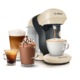 Aparat pentru bauturi calde, Bosch Tassimo Style TAS1107, 1400 W, 0.7L, 3.3 bar, autocuratare si decalcifiere, Crem