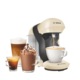 Aparat pentru bauturi calde, Bosch Tassimo Style TAS1107, 1400 W, 0.7L, 3.3 bar, autocuratare si decalcifiere, Crem