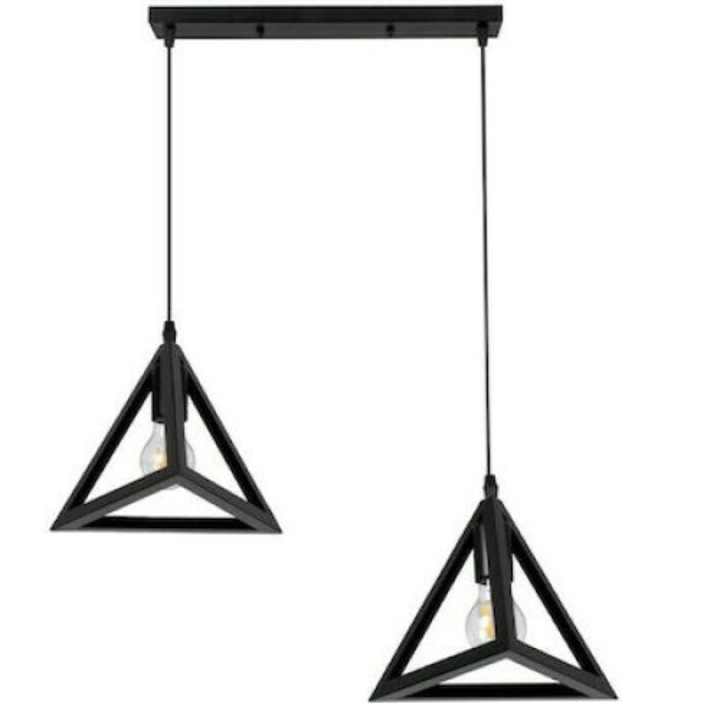 Pendul ΧΑΤΖΗΚΟΝΤΙΔΗΣ ΑΕ, Metal, E27, Negru