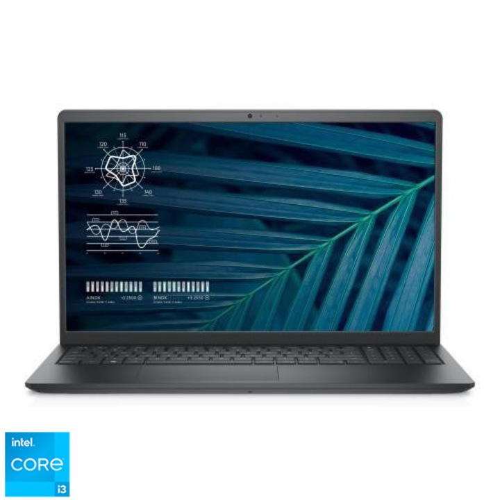 Dell Vostro 3510 15.6" FullHD laptop, Intel Core i3-1115G4, 8GB, 256GB SSD, Intel UHD Graphics, EFI Shell, Magyar billentyűzet, Fekete