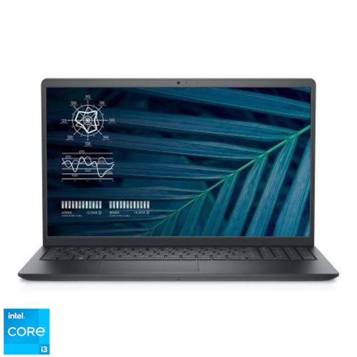 Dell Vostro 3510 15.6" FullHD laptop, Intel Core i3-1115G4, 8GB, 256GB SSD, Intel UHD Graphics, EFI Shell, Magyar billentyűzet, Fekete