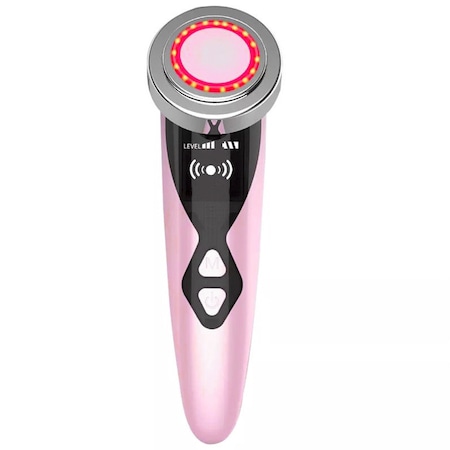 Aparat pentru lifting facial si curatarea tenului, efect de Intinerirea pielii, Fototerapie, Mezoterapie, LED, Anti Rid, vibratii EMS, Masaj facial