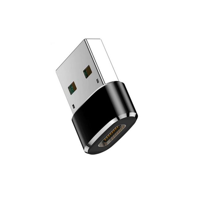 Адаптер USB-C - USB, Черен