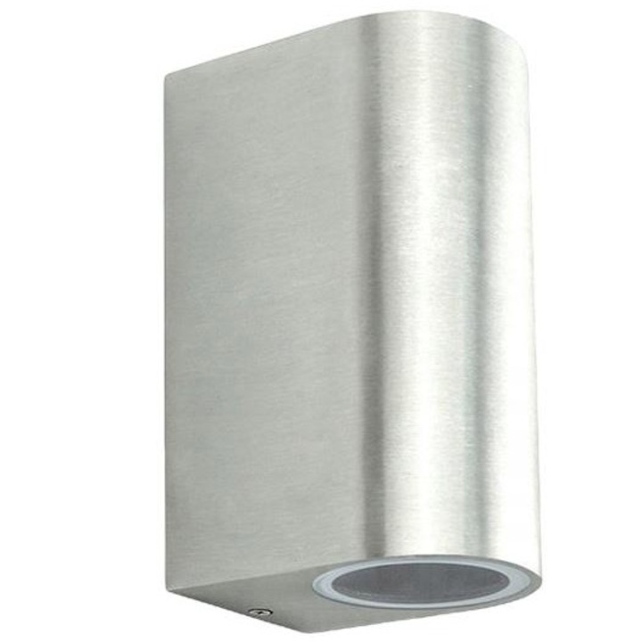 Kültéri LED fali lámpa, Polux, Alumínium, GU10, IP44, Ezüst