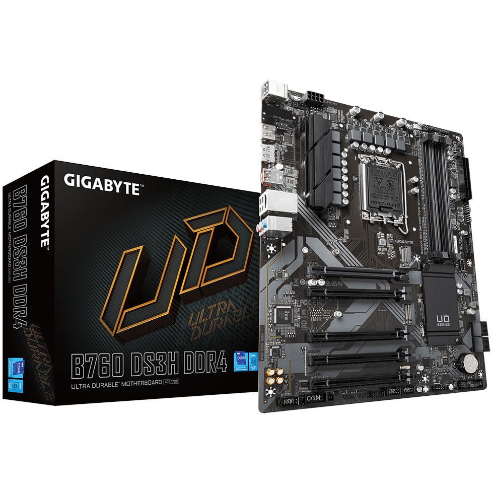 Placa de baza Gigabyte B760 DS3H DDR4, Socket LGA 1700