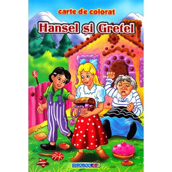 Hansel si Gretel B5 - Carte de colorat