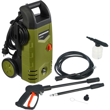 Aparat de spalat cu presiune Heinner VSP001, 1600 W, 300 l/h, 90 bar presiune lucru + rezervor detergent spumare Aparat de spalat cu presiune Heinner VSP001, 1600 W, 300 l/h, 90 bar presiune lucru + rezervor detergent spumare