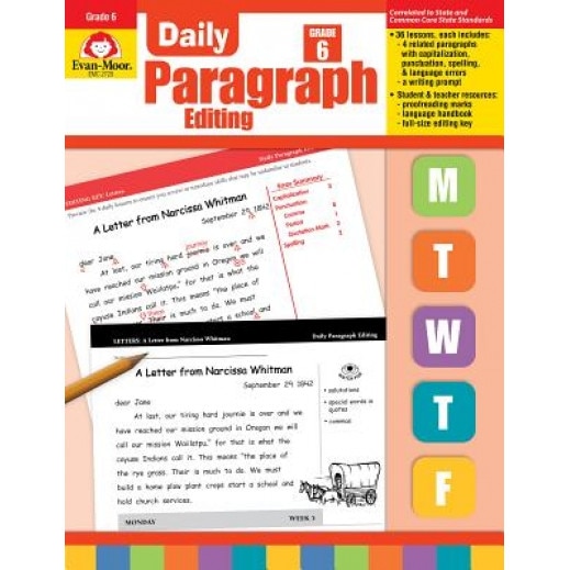 Daily Paragraph Editing, Grade 6, Evan-Moor Educational Publishers, Ruth Foster