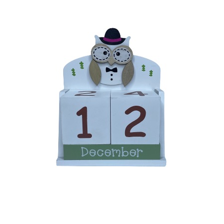 Calendar din lemn pentru copii sau decorativ 7x14x18cm eMAG ro