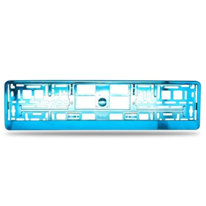 Стойка за регистрационен номер, парен метал, тюркоаз