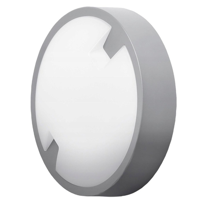Aplica LED, Videx, Plastic, IP65, 18W, 5000K, Gri