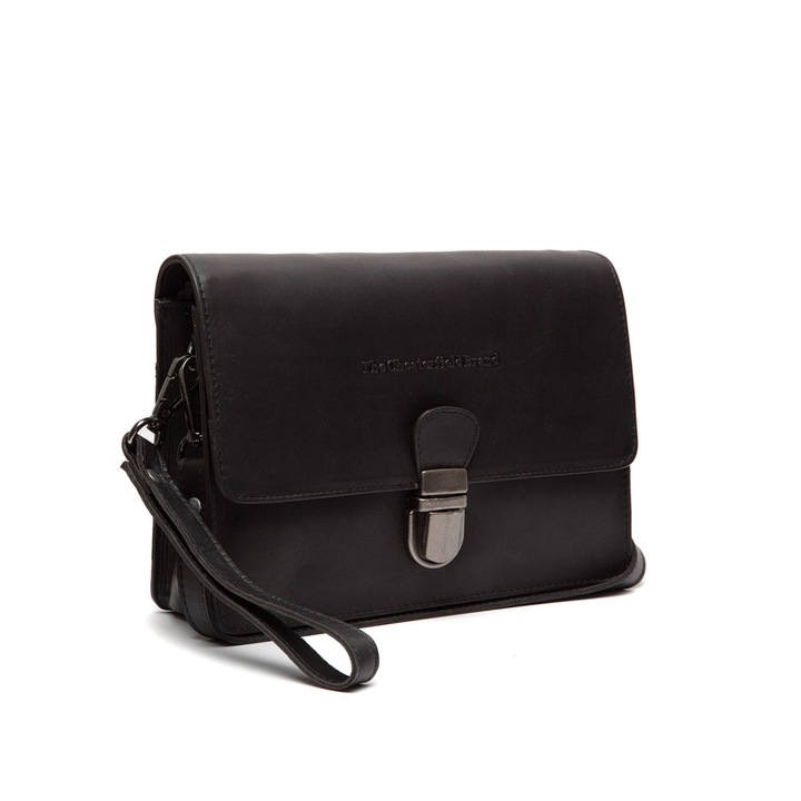 Чанта за ръка и през рамо The Chesterfield Brand, Lucca, Мъжка, Естествена кожа, Черен