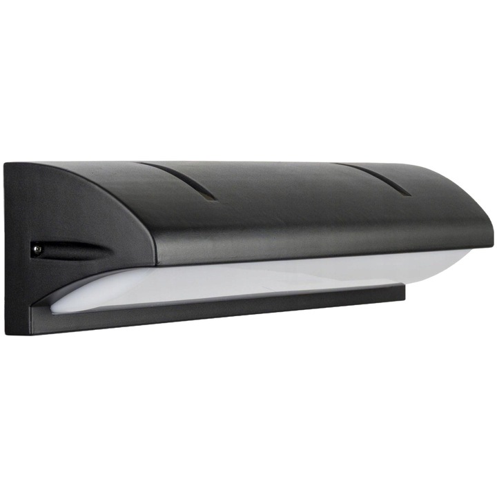 LED градинска лампа, Su-Ma, алуминий/поликарбонат, E27, черен