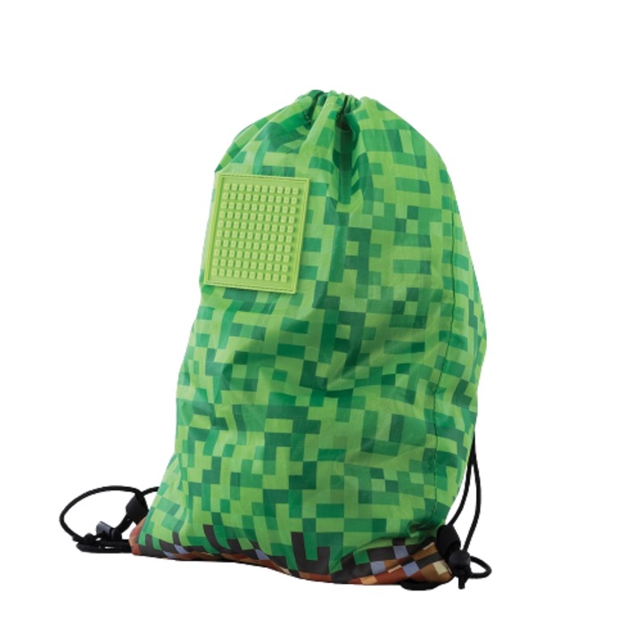 Geanta sport Pixie Crew Minecraft, 43 x 32 x 1 cm, Multicolor