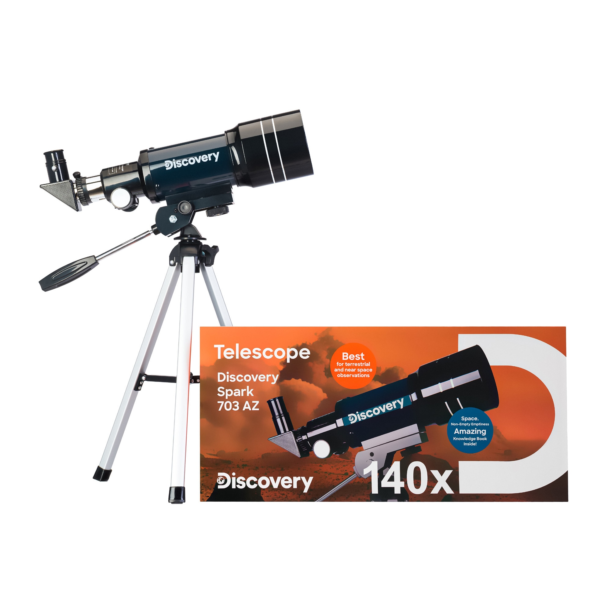 Телескоп Levenhuk Discovery Spark 703 AZ с книга - eMAG.bg