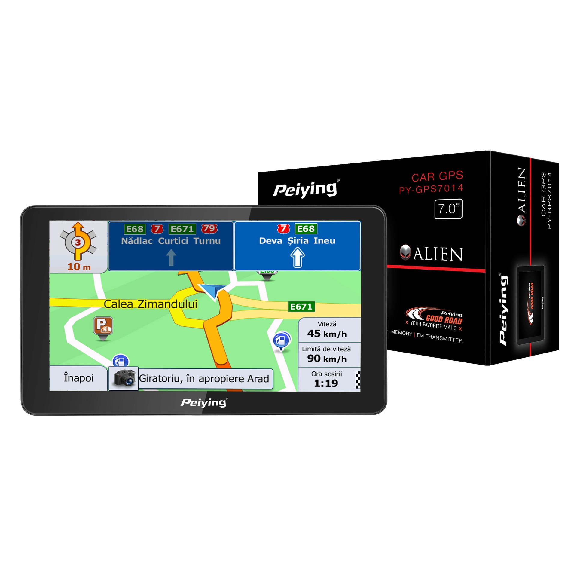 Navigatie GPS Camion, Tir, TRUCK, NaviPro 9 inch, TMC Trafic, Bluetooth,  Europa 48 Tari