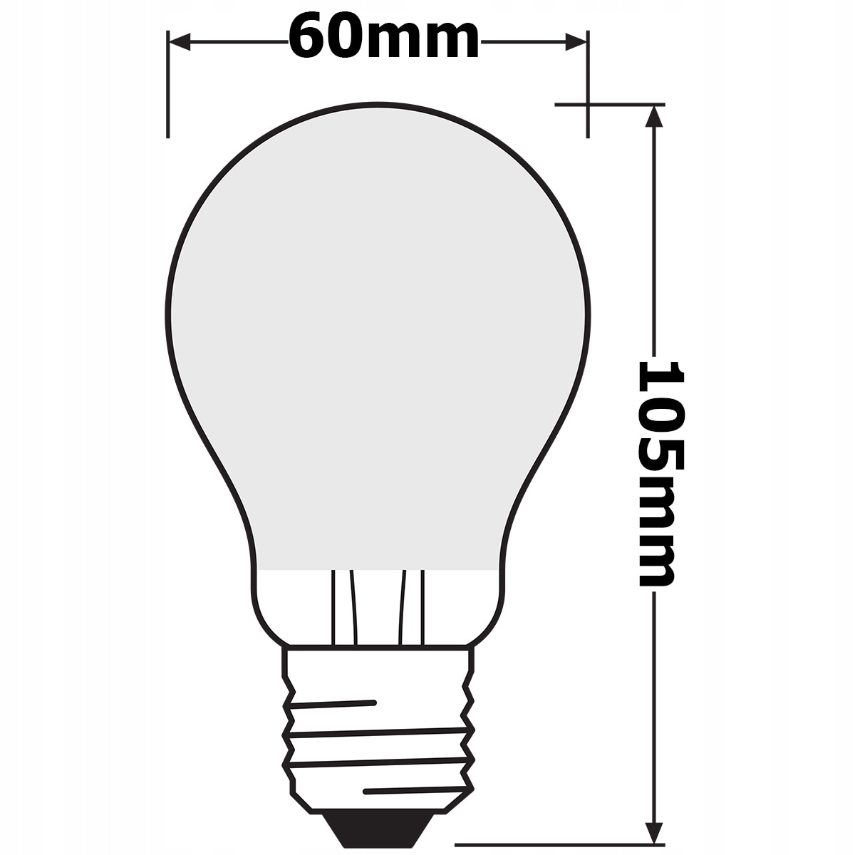 Set 2 Becuri Led Osram E27 A60 4w 40w 470lm 2700k Alb Cald