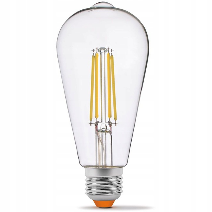 Bec LED, VIDEX, filament, E27, ST64, 6W = 50W, 630lm, 4000K, Alb Neutru