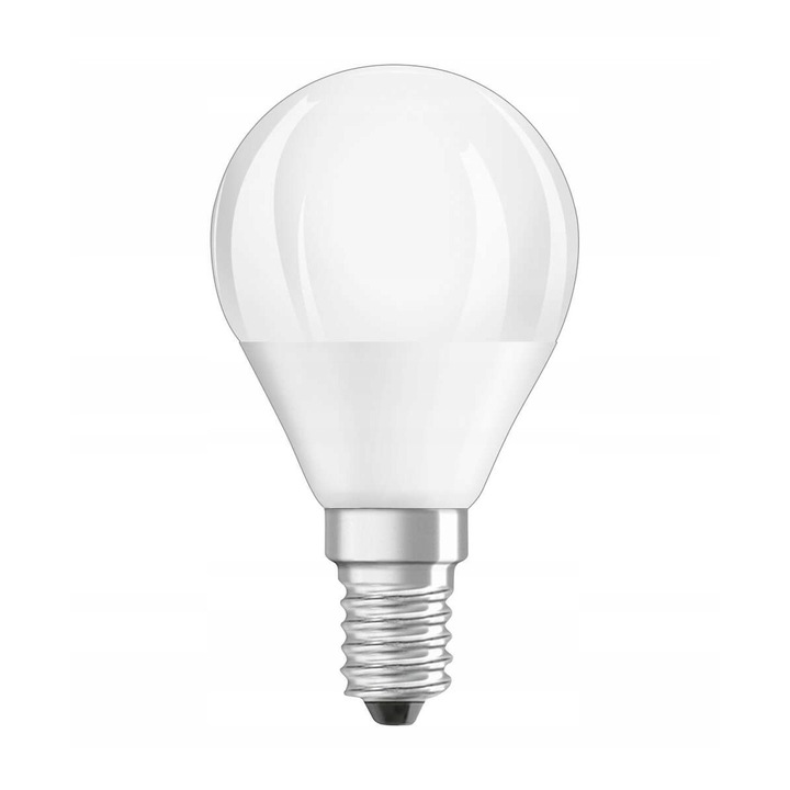 Bec economic LED, Osram, Plastic, E14, 5.7 W, 6500K, 470 lm, 80 x 45 mm, Lumina rece